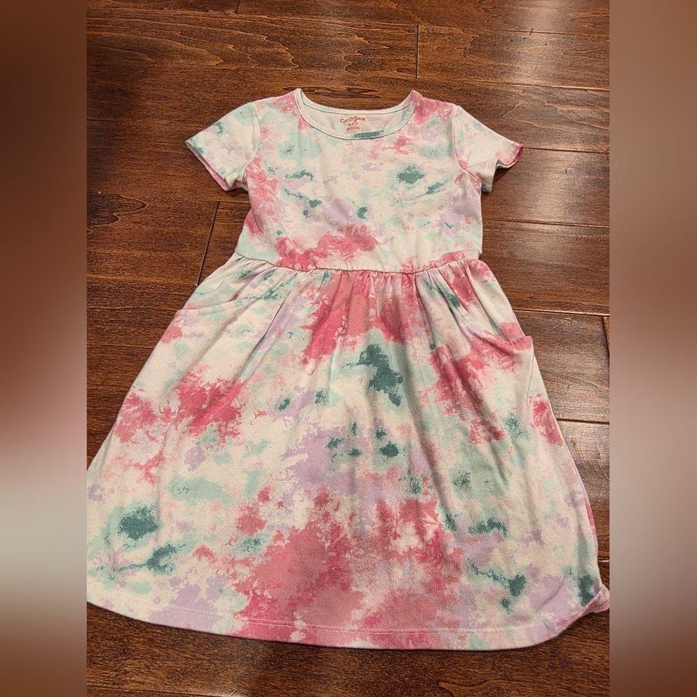 Cat & Jack Colorful Tie-Dye Kids Dress